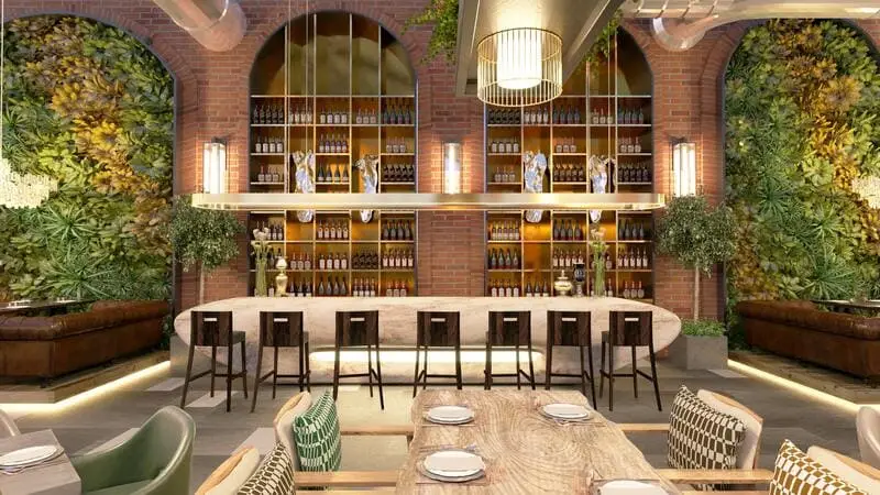 salle restaurant design moderne décoration instagrammable